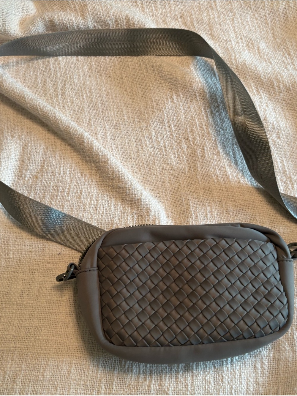 Sol and Selene Woven Crossbody Bag Women’s - Gray